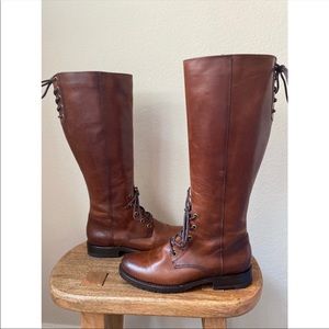 Frye Natalie tall combat boots